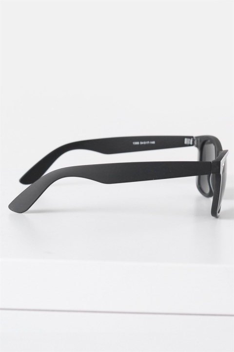 Fashion 1398 Wayfarer des lunettes de soleil Black Rubber Grey Lens