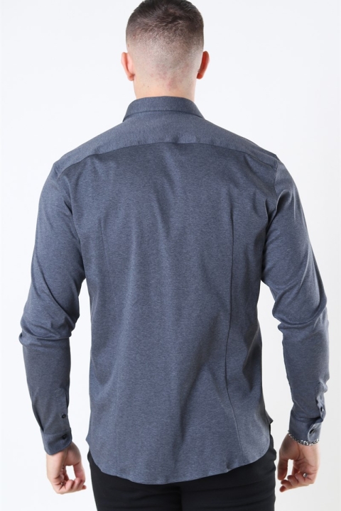 Mos Mosh Marco Jersey Chemises Dark Grey Melange