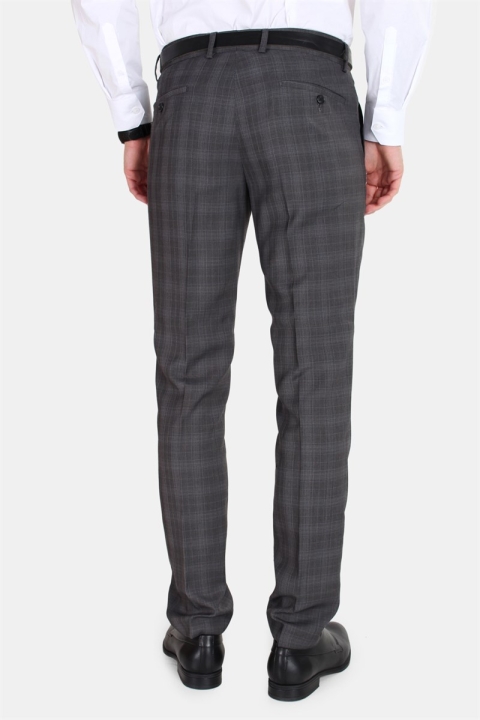 Lindbergh Checked Men's Costume Check Grey