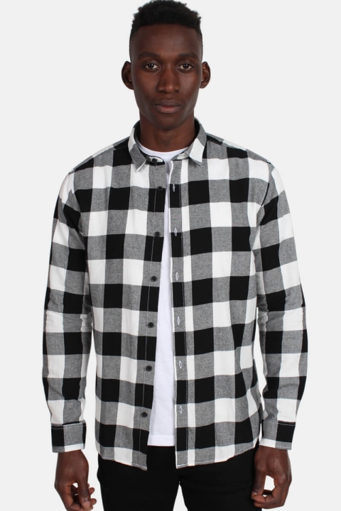 Only & Sons Gudmund Ls Checked Chemises Cloud Dancer