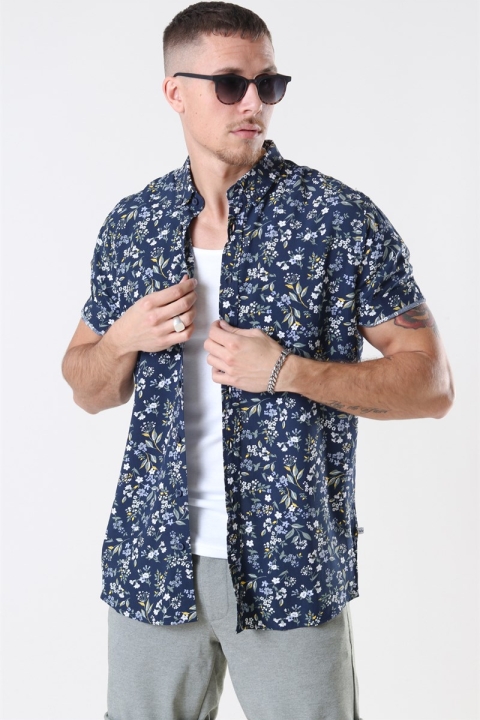 Kronstadt Johan Exotic S/S Chemises Navy 6