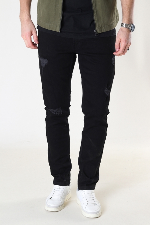 Denim project MR. RED DESTROY 062 Black distroy