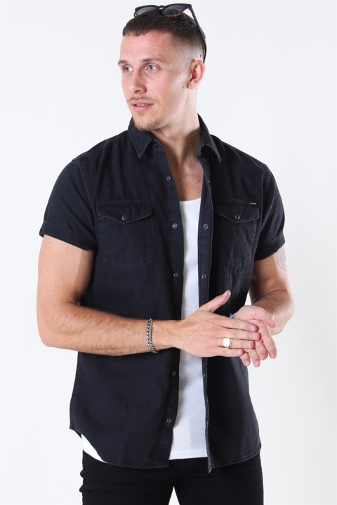 Jack & Jones Sheridan Chemises S/S Black Denim