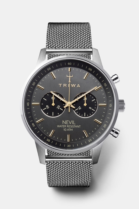 Triwa Smoky Nevil Montres Steel Mesh