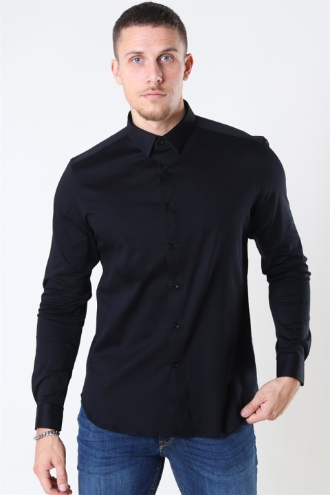 Mos Mosh Marco Jersey Chemises Black