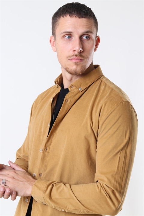 Lindbergh Corduroy Chemises Camel