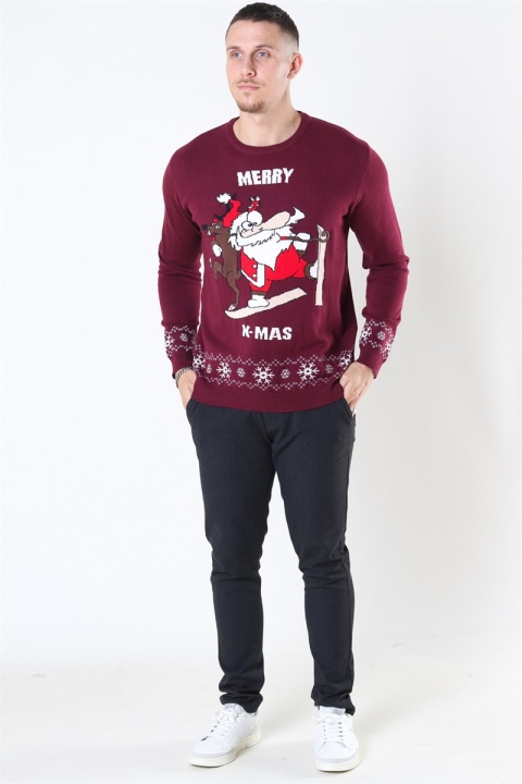 Solid Neel CC Tricot Wine Red