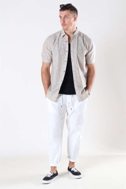 Only & Sons Slub SS Linen Look Chemises Incense
