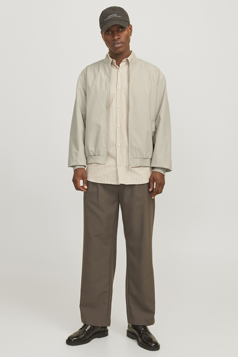 Jack & Jones Charge Oversize Bomber Jacket  Moonbeam