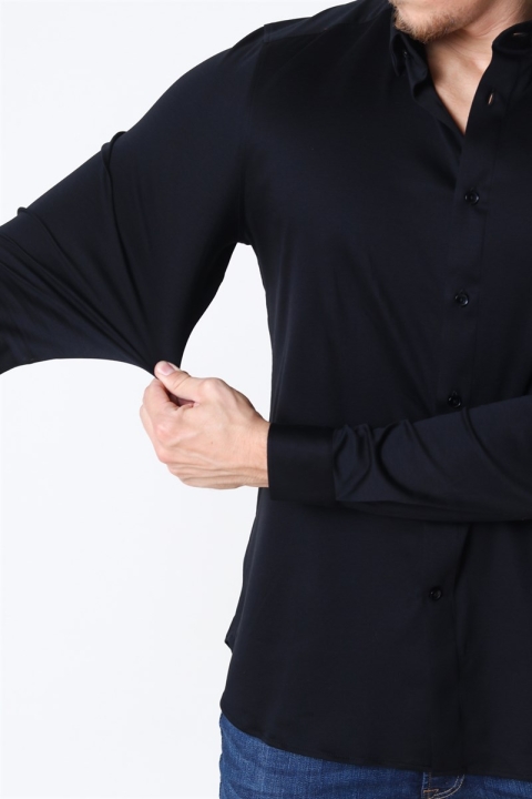Mos Mosh Marco Jersey Chemises Black
