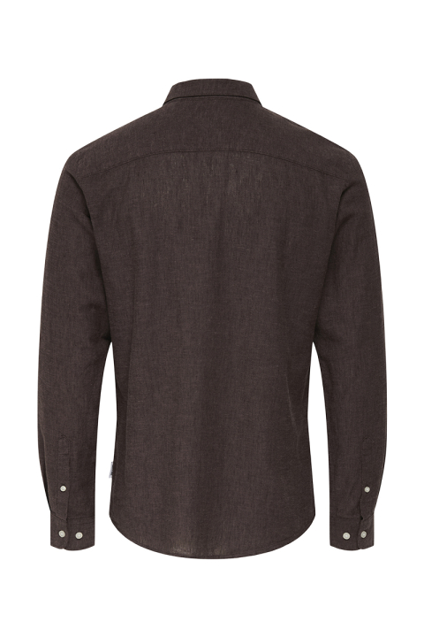 ONLY & SONS Caiden LS Linen Shirt Coffee Bean Peppercorn