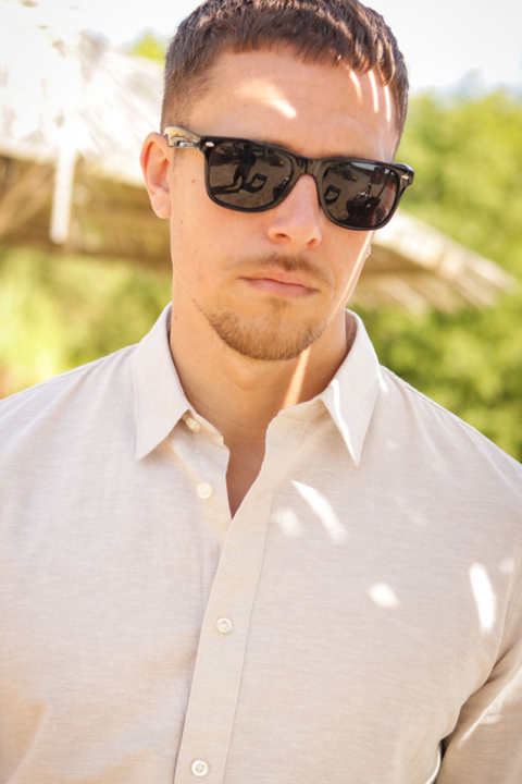 Selected Slim Sun Linen Shirt LS Pure Cashmere