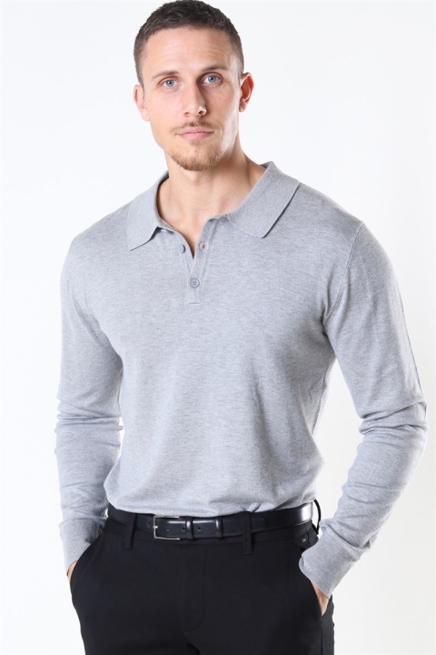 Jeff Acheletta Polo Tricot Light Grey Mix