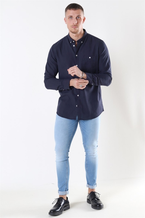 Kronstadt Johan Linen Chemises Navy