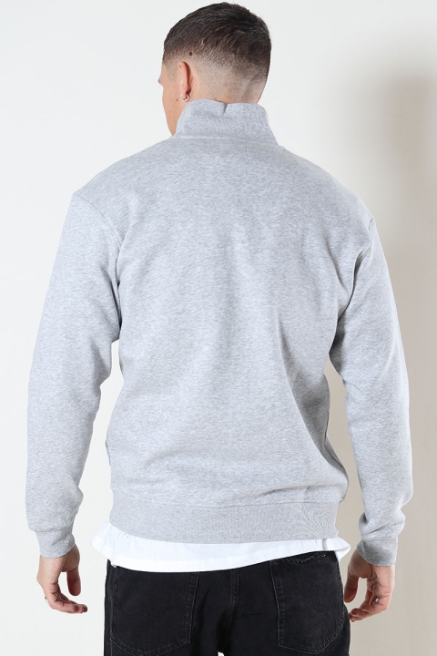 Jack & Jones Bradley Sweat Half Zip Light Grey Melange