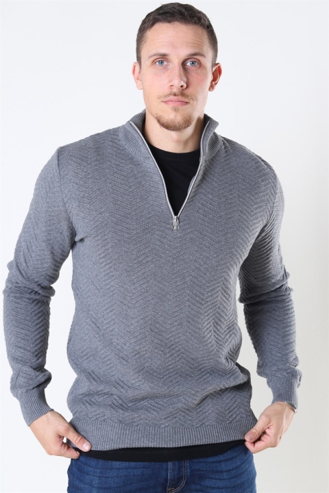 Kronstadt Carlo Half Zip Tricot Anthracite
