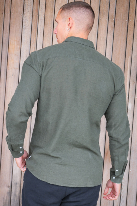 ONLY & SONS Caiden LS Linen Shirt Kambaba