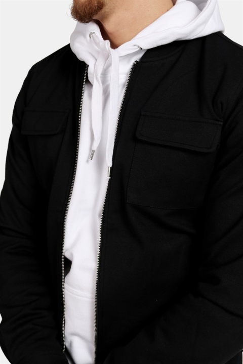 Clean Cut Pocket Jersey Veste Black