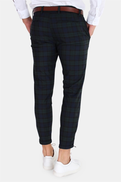 Gabba Pisa Chino Check Pantalon Navy Green