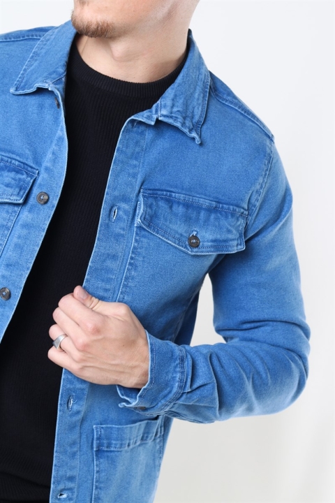 Denim Project Denim Over Veste Medium Blue