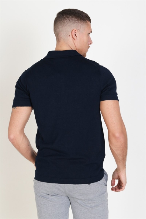 Tailored & Originals Mont Polo SS Tricot Insignia Blue 