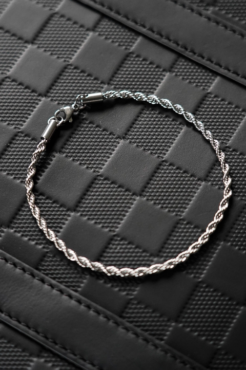 Northern Legacy NL Rope Bracelet Silver