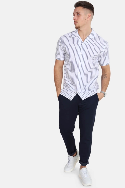 Kronstadt Cuba S/S Gr. 106 Chemises White/Navy