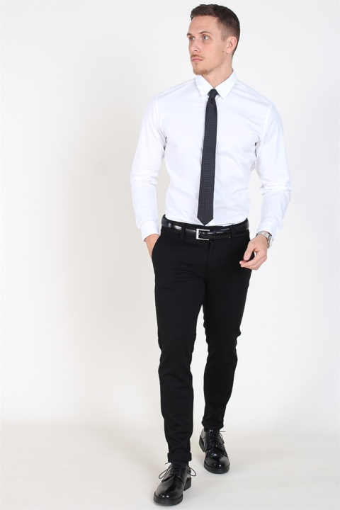 Selected Slim-Michigan LS Chemises Bright White