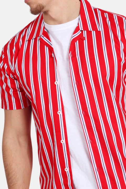 Kronstadt Cuba S/S Gr.81 Chemises Red/White/Blue