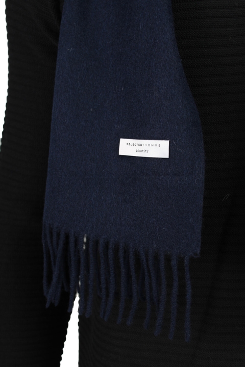 Selected Tope Wool Éncharpes Dark Navy