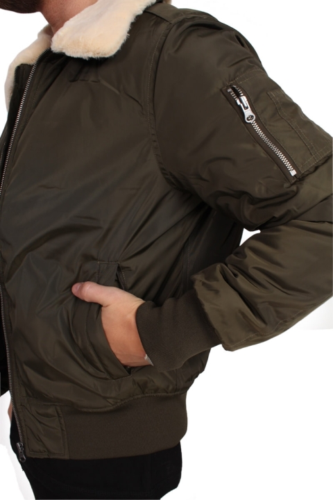 Urban Classics Pilot Bomber Veste Olive