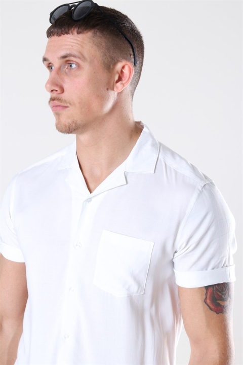 Only & Sons Silo Solid Viscose Chemises White