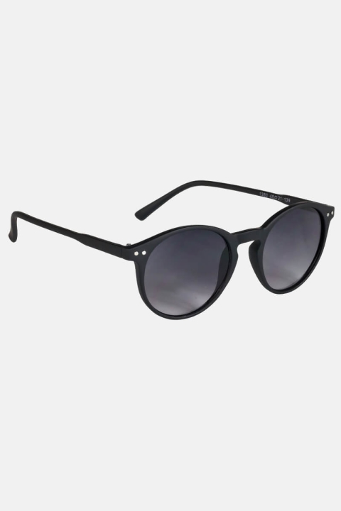 Fashion 1380 Panto des lunettes de soleil Black Rubber Gradient Grey C2 Lens