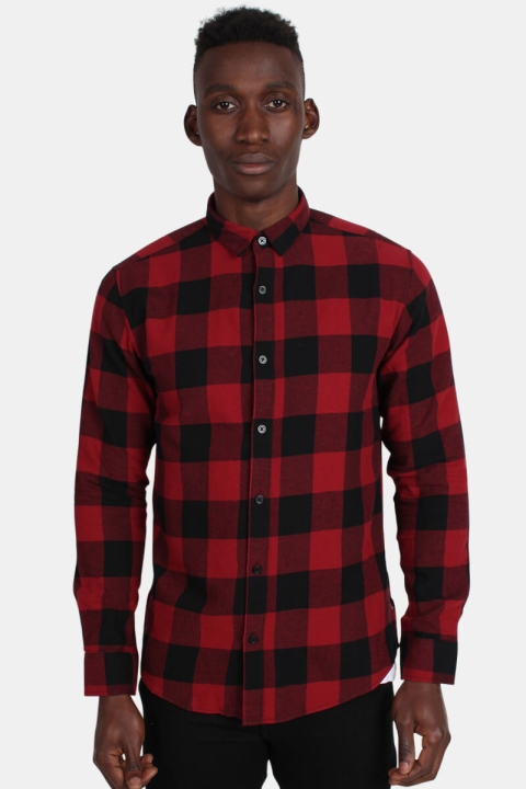 Only & Sons Gudmund Ls Checked Chemises Merlot