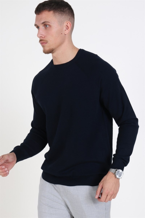 Only & Sons Mikkel Soft Crew Raglan Tricot Dark Navy
