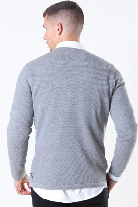 Only & Sons Panter Life Crew Tricot Medium Grey Melange
