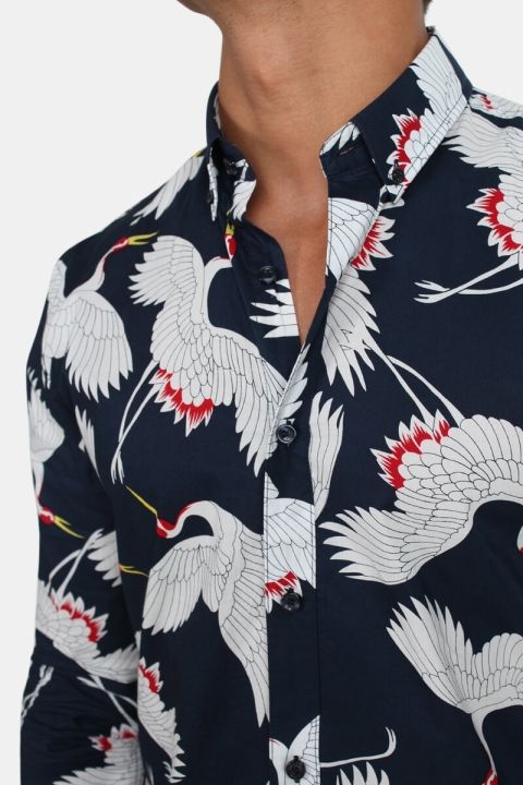 Clean Cut Sälen 56 L/S Chemises Navy