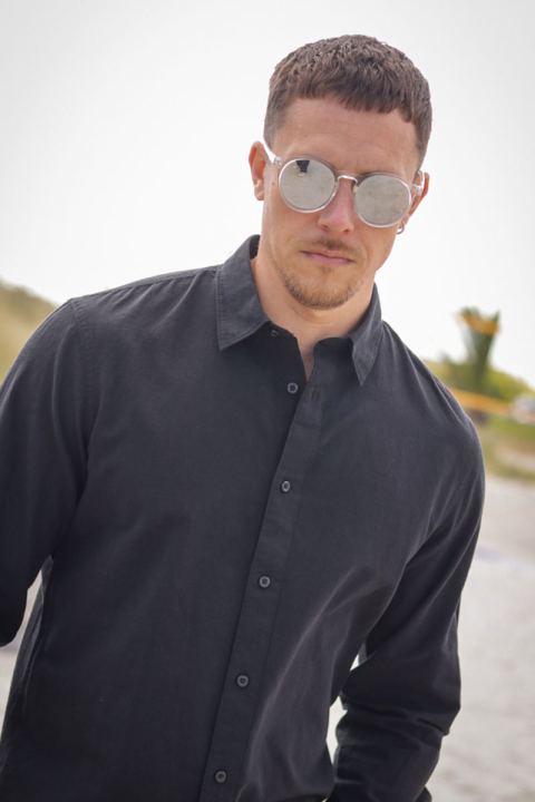 Selected Slim Sun Linen Shirt LS Black