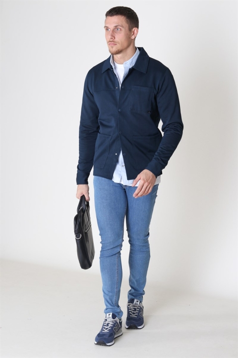 Jack & Jones Cohen Sweat Trucker Veste Blueberry