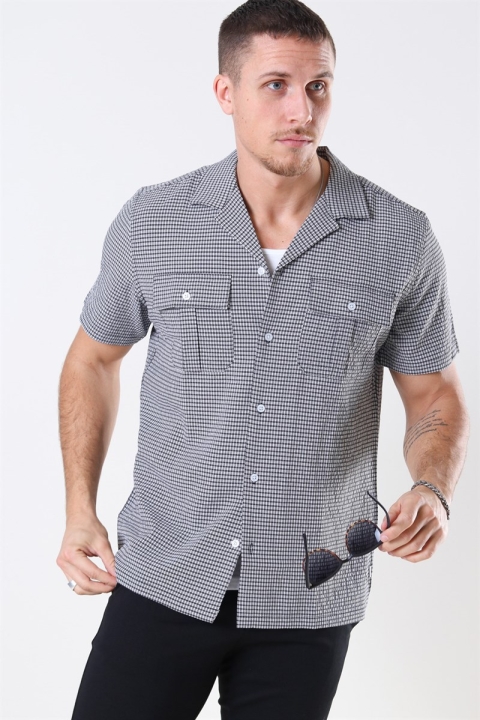 Woodbird Chan Check Chemises Black-White