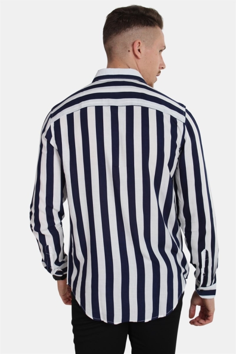 Solid Ting L/S Chemises Insignia Blue