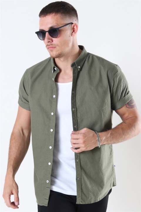 Kronstadt Johan Oxford Washed Chemises Moos