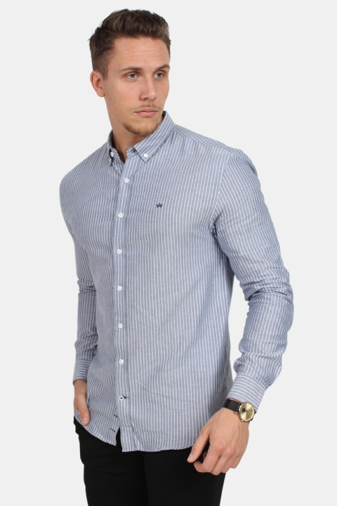 Kronstadt Johan Oxford Big Stripe Chemises Navy