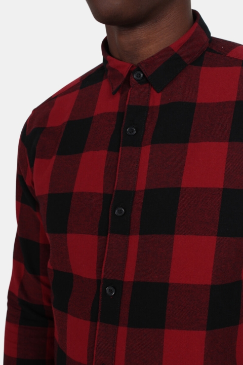 Only & Sons Gudmund Ls Checked Chemises Merlot