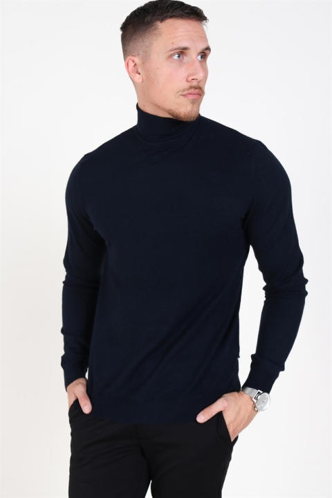 Only & Sons Mikkel 12 Rullekrave Tricot Dark Navy