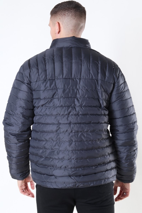 Only & Sons Paul Quilted Highneck Veste Grey Pinstripe