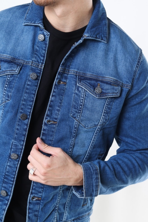 Only & Sons Coin Life Trucker Veste 8615 Denim Blue