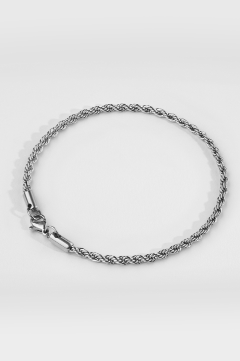 Northern Legacy NL Rope Bracelet Silver