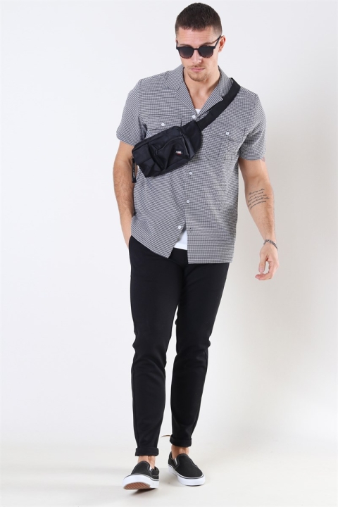 Woodbird Chan Check Chemises Black-White