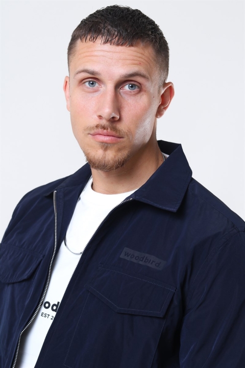 WoodBird Klarc Zip Chemises Navy